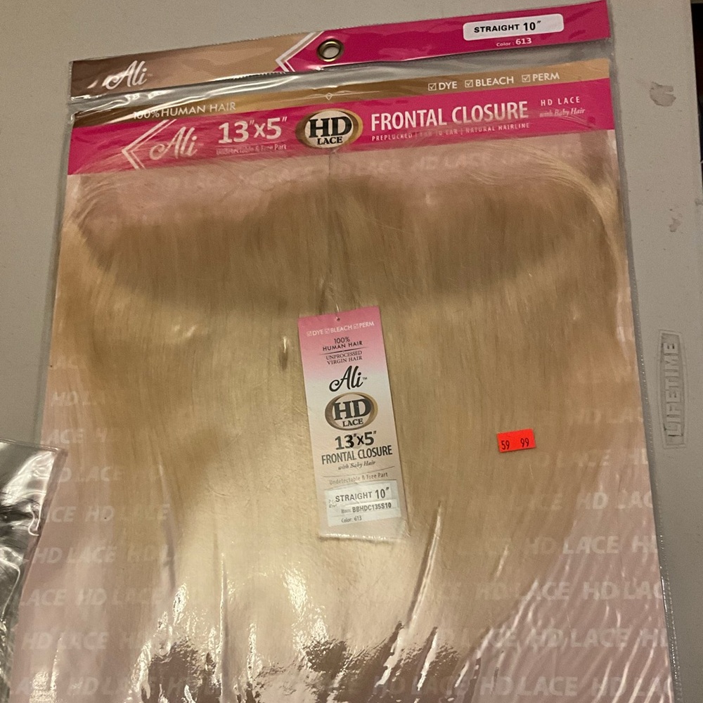 human hair 613 13x5 straight frontal 10inch